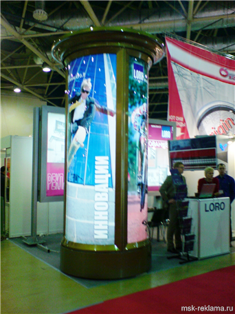 Картинка. Участники выставки реклама. Примеры оформления стендов на выставке РЕКЛАМА-2007.