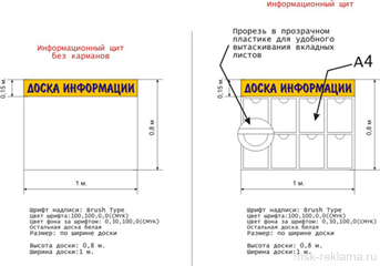 Картинка. Доска информации. Рекламное производство.