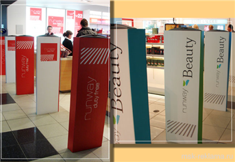 Picture. POS materials. Examples of our work.  Advertising interior decoration.